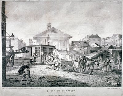 Covent Garden Market, Westminster, London, 1815 von Engelmann and Company