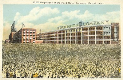 50.000 Mitarbeiter der Ford Motor Company, Detroit, Michigan von English Photographer