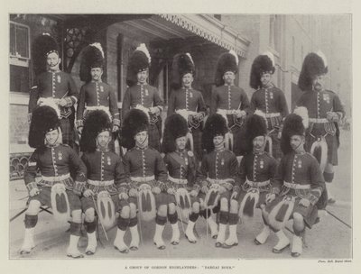 Eine Gruppe von Gordon Highlanders, Dargai Boys von English Photographer