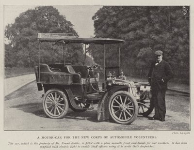 Ein Automobil für das neue Korps der Automobil-Freiwilligen von English Photographer