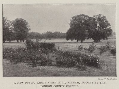 Ein neuer öffentlicher Park, Avery Hill, Eltham, gekauft vom London County Council von English Photographer