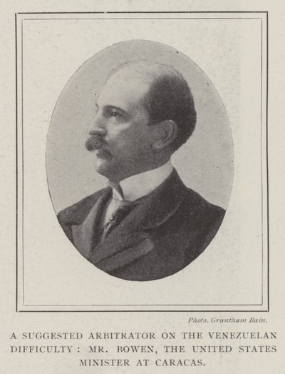 Ein vorgeschlagener Schlichter im venezolanischen Konflikt, Herr Bowen, der US-Minister in Caracas von English Photographer
