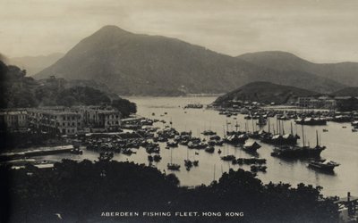 Aberdeen Fischereiflotte, Hongkong, aus einem Album mit Fotografien zum Dienst von Pte H. Chick, 1940 von English Photographer