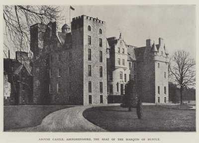 Aboyne Castle, Aberdeenshire, der Sitz des Marquis von Huntly von English Photographer