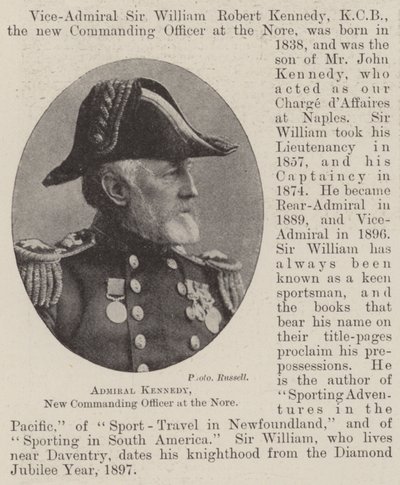 Admiral Kennedy, neuer Kommandant am Nore von English Photographer