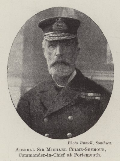 Admiral Sir Michael Culme-Seymour, Oberbefehlshaber in Portsmouth von English Photographer