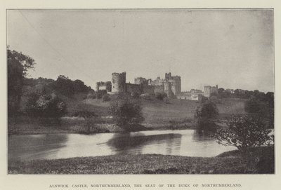 Alnwick Castle, Northumberland, der Sitz des Duke of Northumberland von English Photographer
