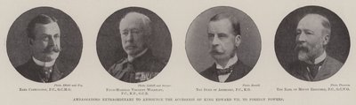 Außerordentliche Botschafter zur Ankündigung der Thronbesteigung von König Edward VII an ausländische Mächte von English Photographer
