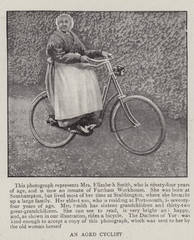 Ein betagter Radfahrer von English Photographer