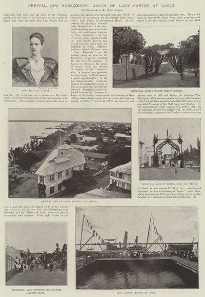 Ankunft und anschließender Tod von Lady Carter in Lagos von English Photographer