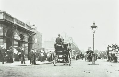 Baker Street Station, Marylebone Road, Westminster LB: Blick nach Osten bei Baker Street, 1895 von English Photographer