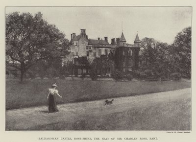 Balnagowan Castle, Ross-Shire, der Sitz von Sir Charles Ross, Baronet von English Photographer