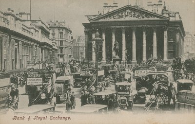 Bank und Royal Exchange, London von English Photographer