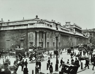 Bank of England, Threadneedle Street, City of London, 1890 von English Photographer
