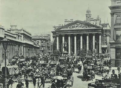 Bank of England, Threadneedle Street, City of London, 1890 von English Photographer