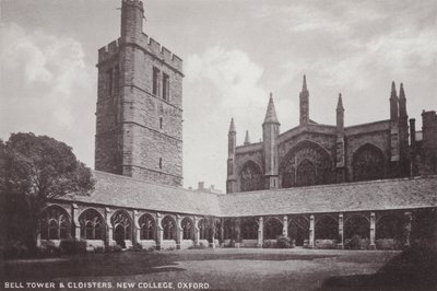 Glockenturm und Kreuzgänge, New College, Oxford von English Photographer