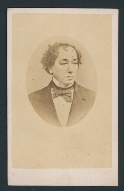 Benjamin Disraeli, Visitenkarte von English Photographer