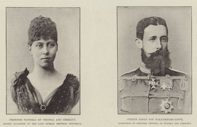Verlobung von Prinzessin Victoria von Preußen von English Photographer