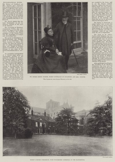 Bischof Sumner zu Hause von English Photographer