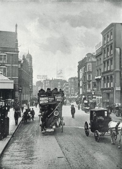 Bishopsgate Street (außen), Blick nach Osten von der Nähe der Liverpool Street von English Photographer