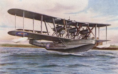 Blackburn Iris Flugboot kurz vor der Landung auf dem Wasser von English Photographer