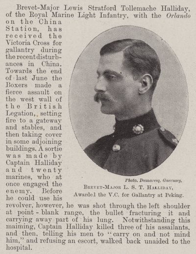 Brevet-Major L S T Halliday, ausgezeichnet mit dem VC für Tapferkeit in Peking von English Photographer