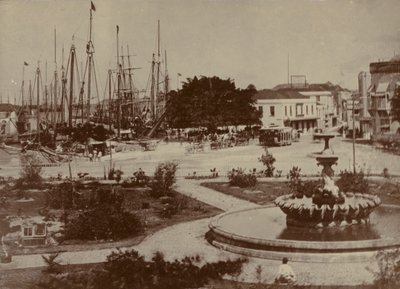 Bridgetown Hafen, um 1900 von English Photographer