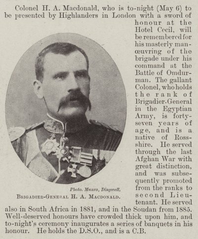 Brigadegeneral H. A. Macdonald von English Photographer