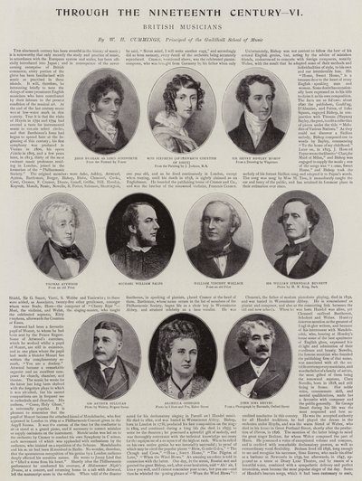 Britische Musiker, neunzehntes Jahrhundert von English Photographer