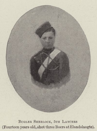 Hornist Sherlock, 5. Lancers von English Photographer