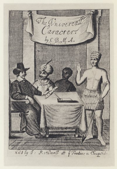C Beck, The Vniversall Caracter, I Rothwell 1657 von English Photographer