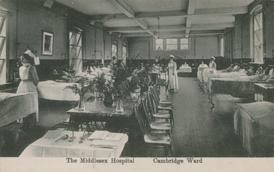 Cambridge Ward, The Middlesex Hospital, London von English Photographer