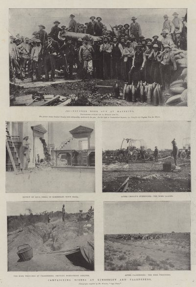 Kampfszenen in Kimberley und Paardeberg von English Photographer