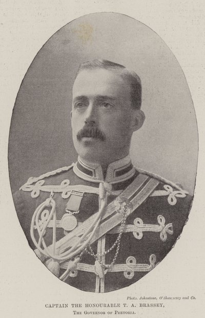 Kapitän der Ehrenwerte T. A. Brassey, der Gouverneur von Pretoria von English Photographer