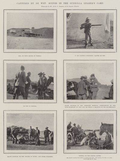 Gefangen von De Wet, Szenen im Guerillaführer-Lager von English Photographer