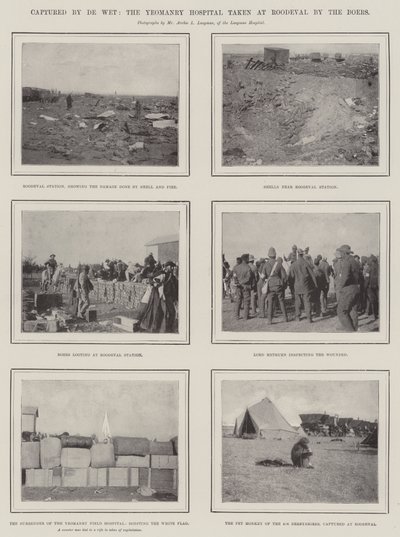 Gefangen von De Wet, das Yeomanry Hospital in Roodeval von den Buren eingenommen von English Photographer
