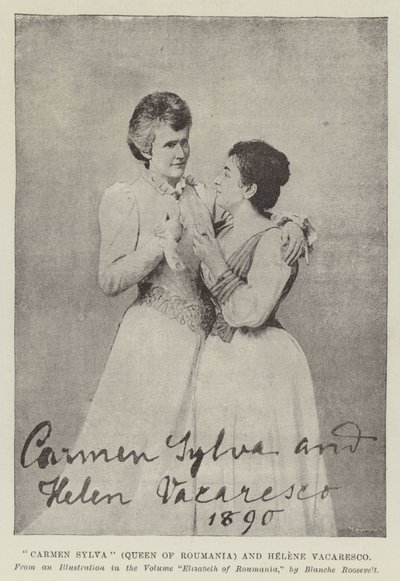 Carmen Sylva (Königin von Rumänien) und Helene Vacaresco von English Photographer