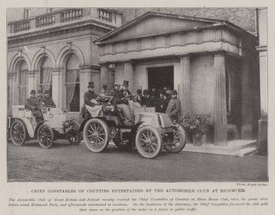 Chefkonstabler der Grafschaften vom Automobilclub in Richmond unterhalten von English Photographer