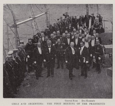 Chile und Argentinien, das erste Treffen der Präsidenten von English Photographer
