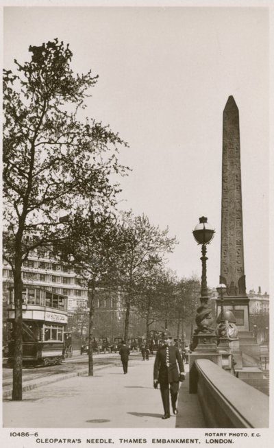 Cleopatras Nadel, Thames Embankment, London von English Photographer