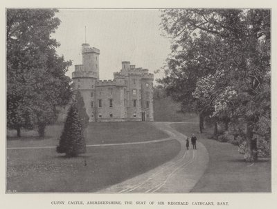 Cluny Castle, Aberdeenshire, der Sitz von Sir Reginald Cathcart, Baronet von English Photographer