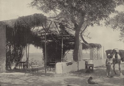 Kaffeehaus im Garten der Jungfrau in Matariyeh, wo Joseph lebte von English Photographer