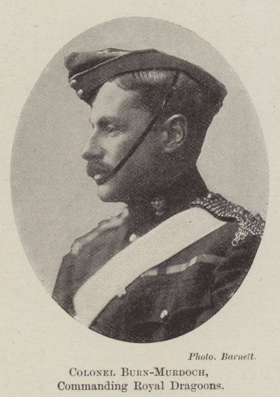 Oberst Burn-Murdoch, Kommandant der Royal Dragoons von English Photographer
