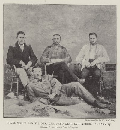 Kommandant Ben Viljoen, gefangen in der Nähe von Lydenburg, 25. Januar von English Photographer