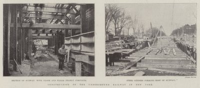 Bau der U-Bahn in New York von English Photographer