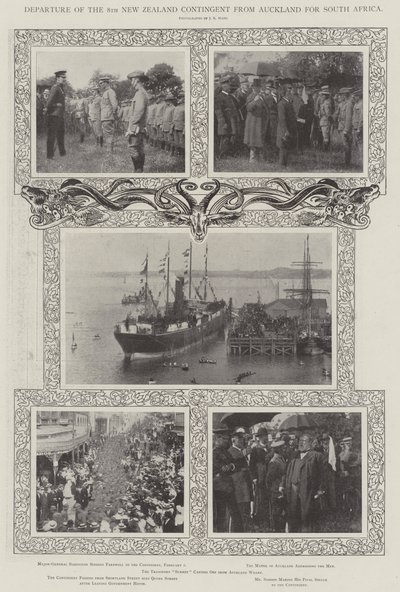 Abreise des 8. neuseeländischen Kontingents von Auckland nach Südafrika von English Photographer