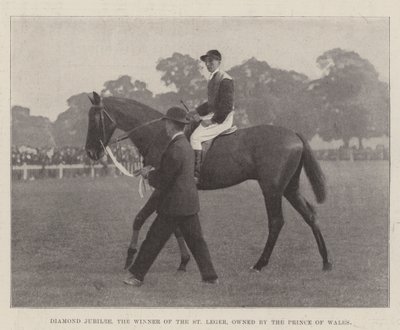 Diamond Jubilee, der Gewinner des St. Leger, im Besitz des Prinzen von Wales von English Photographer