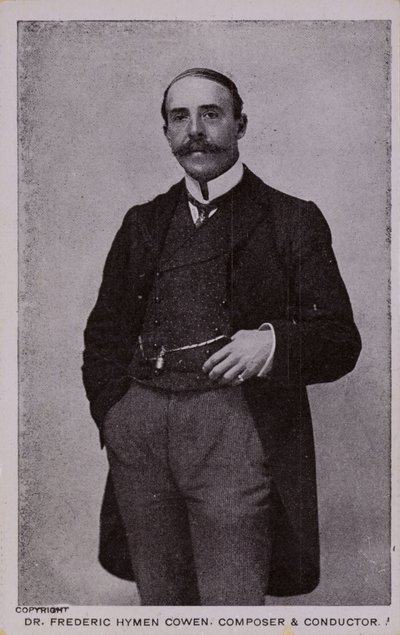 Dr. Frederic Hymen Cowen, Komponist, Pianist und Dirigent (1852-1935) von English Photographer