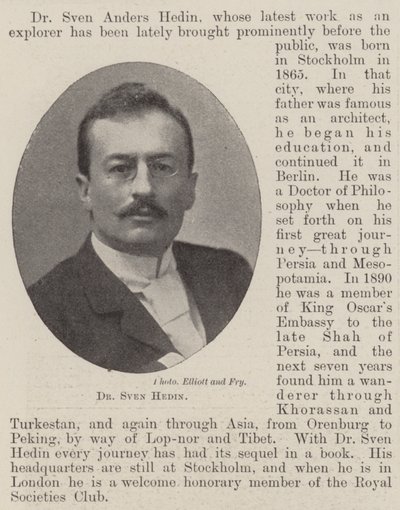 Dr. Sven Hedin von English Photographer