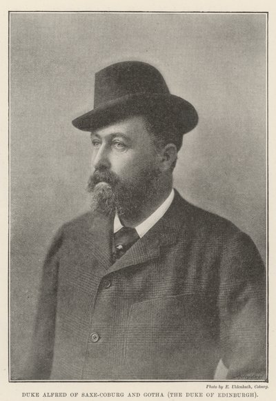 Herzog Alfred von Sachsen-Coburg und Gotha, der Herzog von Edinburgh von English Photographer